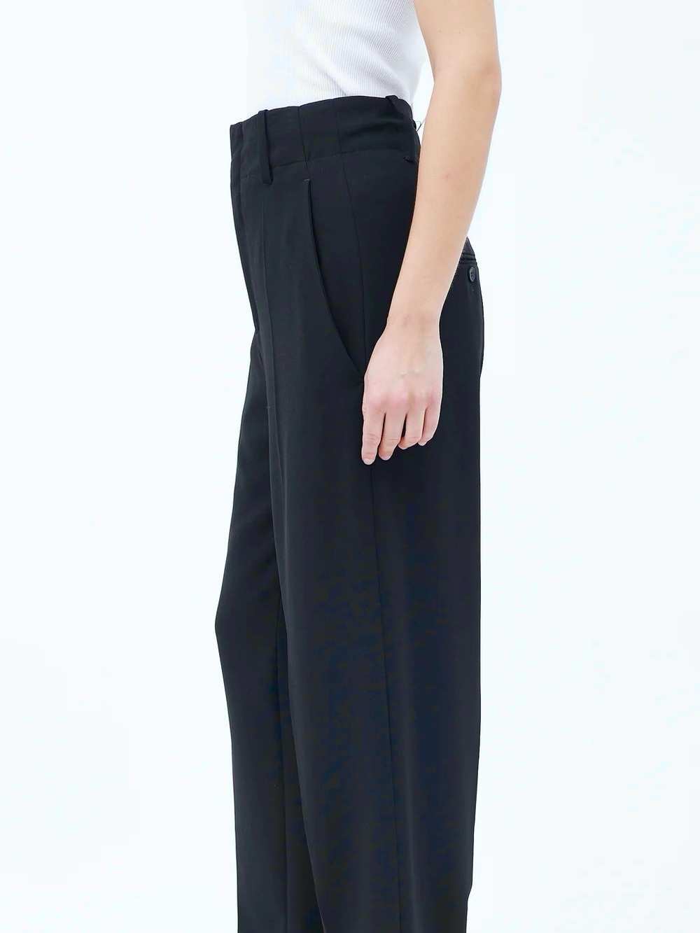 Isabel Marant Navy Wool Blend Trousers